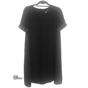 Never worn with tags black mini holiday dress